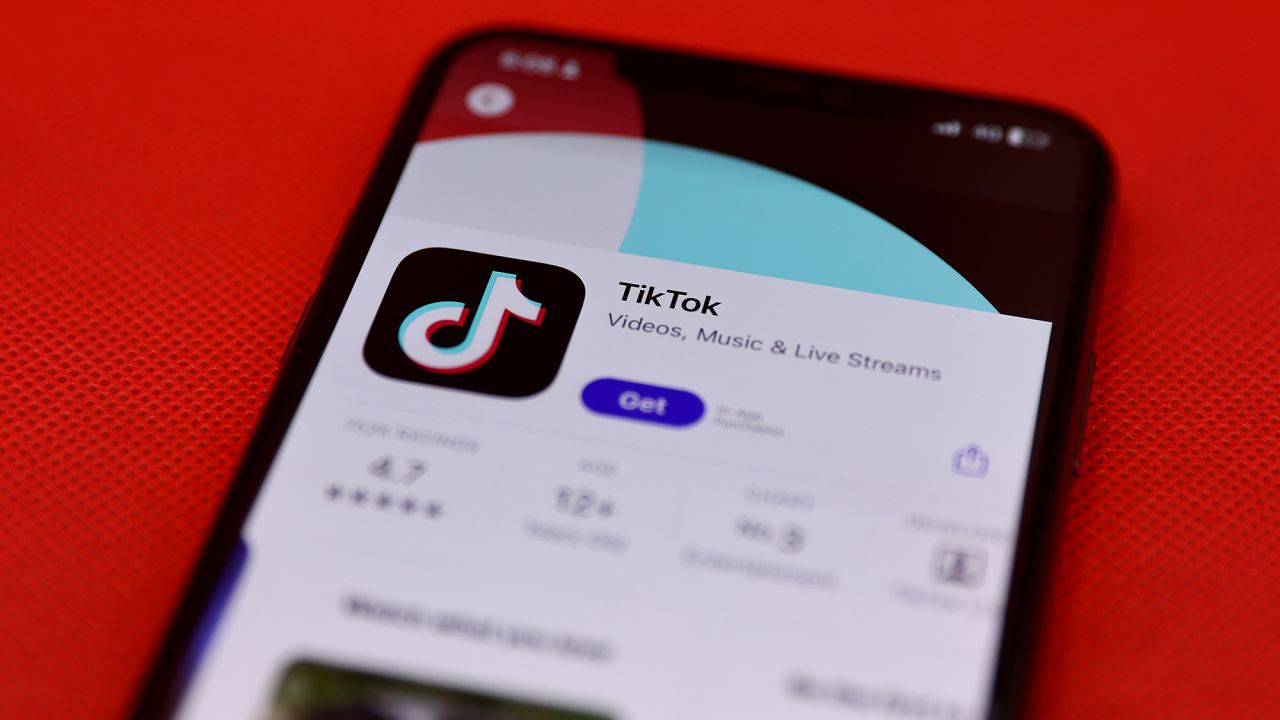 The TikTok application on the Apple Inc. App Store arranged on a smartphone in Sydney, Australia, on Thursday, Nov. 28, 2024.