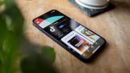 TikTok is seen in the app store of an iPhone on January 8, 2025.
