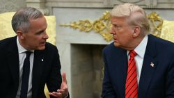 gettyimages-2213167261 US President Donald Trump meets with Canadian Prime Minister Mark Carney in the Oval Office of the White House in Washington, DC, on May 6, 2025. (Photo by Jim WATSON / AFP) (Photo by JIM WATSON/AFP via Getty Images)